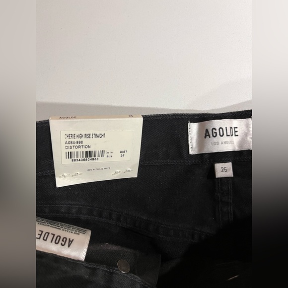 Brand New AGOLDE Cherie High Rise Straight Jeans - Picture 5 of 12